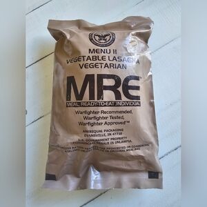 MRE Meal: Vegetable Lasagna (Vegetarian)